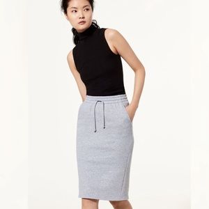 Aritzia Sweat Fleece Midi Skirt